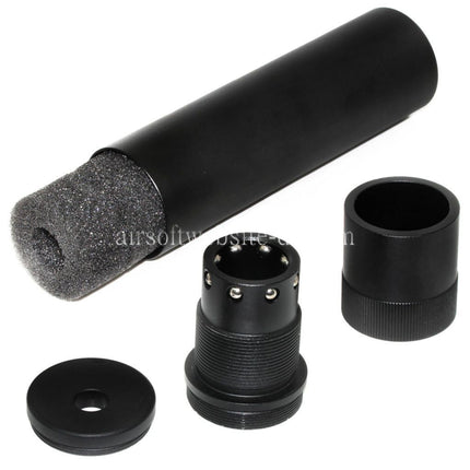 DOUBLE BELL 176mm x 38mm Schnellverschluss Kugellager QD Schalldämpfer Schwarz