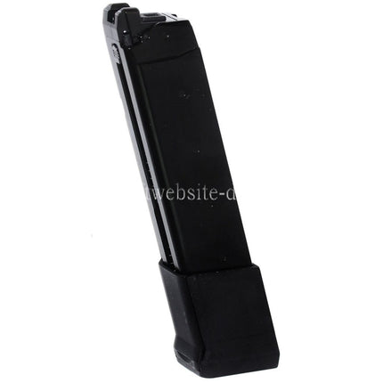 APS EMG 34rd Top Gas Magazin mit Dickem Boden Geeignet für G17 G18C G-Serie GBB Pistolen Airsoft Schwarz