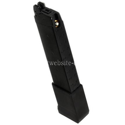 APS EMG 34rd Top Gas Magazin mit Dickem Boden Geeignet für G17 G18C G-Serie GBB Pistolen Airsoft Schwarz