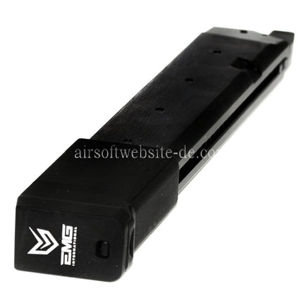 APS EMG 34rd Top Gas Magazin mit Dickem Boden Geeignet für G17 G18C G-Serie GBB Pistolen Airsoft Schwarz