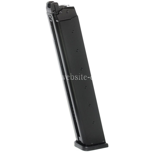 ARMY ARMAMENT 50rd Langer Typ Gas Magazin Geeignet für G17 G18C G34 G35 G-Serie GBB Pistolen Airsoft Schwarz
