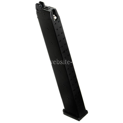 ARMY ARMAMENT 50rd Langer Typ Gas Magazin Geeignet für G17 G18C G34 G35 G-Serie GBB Pistolen Airsoft Schwarz