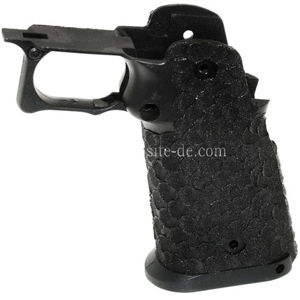 ARMY ARMAMENT Pistolengriff Fischschuppen Punktierung Geeignet für R601 TTI Combat Master EMG AW WE Tokyo Marui Hi-Capa Serie GBB Pistolen Airsoft Schwarz