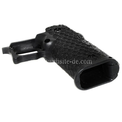 ARMY ARMAMENT Pistolengriff Fischschuppen Punktierung Geeignet für R601 TTI Combat Master EMG AW WE Tokyo Marui Hi-Capa Serie GBB Pistolen Airsoft Schwarz