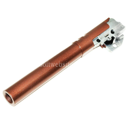 Airsoft Website 133mm/136mm Innen Außen Lauf Hop-Up Set -12mm CCW Gegen den Uhrzeigersinn Geeignet für ARMY ARMAMENT R601 TTI Combat Master Tokyo Marui Hi-Capa Serie GBB Pistolen Bronze