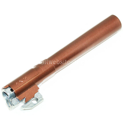 Airsoft Website 133mm/136mm Innen Außen Lauf Hop-Up Set -12mm CCW Gegen den Uhrzeigersinn Geeignet für ARMY ARMAMENT R601 TTI Combat Master Tokyo Marui Hi-Capa Serie GBB Pistolen Bronze
