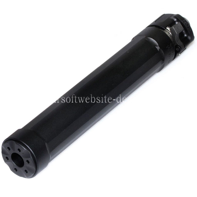 5KU 187mm Ryder 9 MP5 Schalldämpfer mit +14mm CW Rechtsgewinde Mündungsfeuerdämpfer Geeignet für CYMA MP5 Serie AEG SMG Gewehre Airsoft