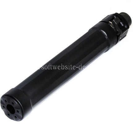 5KU 187mm Ryder 9 MP5 Schalldämpfer mit +12mm CW Rechtsgewinde Mündungsfeuerdämpfer Geeignet für WE (WE-TECH) MP5 Serie AEG SMG Gewehre Airsoft