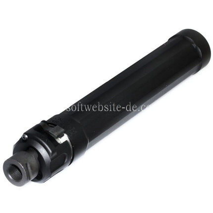 5KU 187mm Ryder 9 MP5 Schalldämpfer mit +12mm CW Rechtsgewinde Mündungsfeuerdämpfer Geeignet für WE (WE-TECH) MP5 Serie AEG SMG Gewehre Airsoft