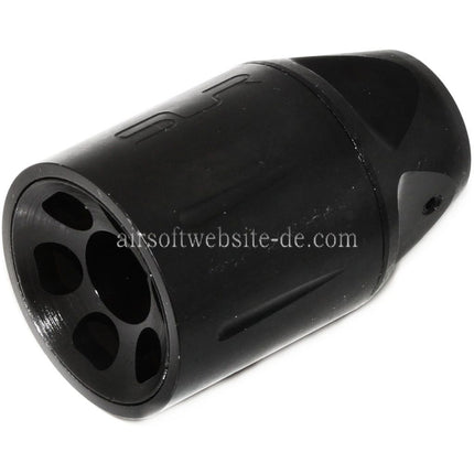 5KU 51mm SLR Stil Mündungsfeuerdämpfer Geeignet für -14mm CCW Gegen den Uhrzeigersinn Lauf Gewehre Airsoft Schwarz