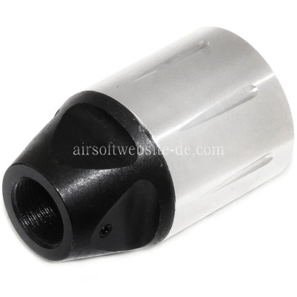5KU 51mm SLR Stil Mündungsfeuerdämpfer Geeignet für -14mm CCW Gegen den Uhrzeigersinn Lauf Gewehre Airsoft Schwarz