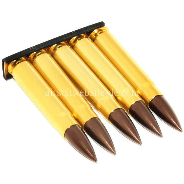 DOUBLE BELL 5 Stück Set Metall Dummy Gehäuse Patronen geeignet für D-Boys DOUBLE BELL Kar-98K 98K Bolt Action Scharfschützengewehre Airsoft
