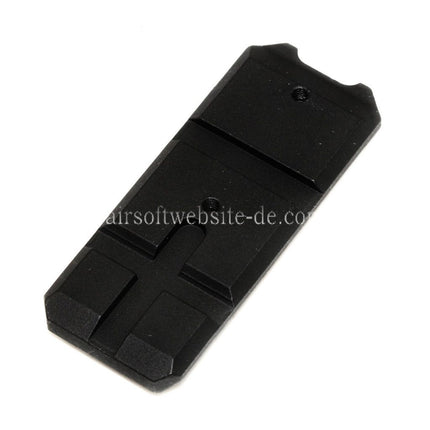 E&C Schienenabschnitt Geeignet für E&C Tokyo Marui Hi-Capa Serie GBB Pistolen Airsoft Schwarz