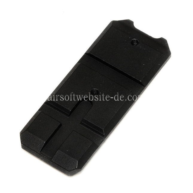 E&C Schienenabschnitt Geeignet für E&C Tokyo Marui Hi-Capa Serie GBB Pistolen Airsoft Schwarz