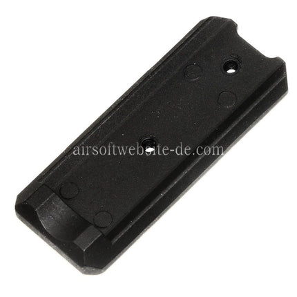 E&C Schienenabschnitt Geeignet für E&C Tokyo Marui Hi-Capa Serie GBB Pistolen Airsoft Schwarz