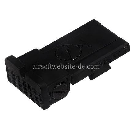 E&C hinteres Visier Geeignet für E&C Tokyo Marui Hi-Capa Serie GBB Pistolen Airsoft Schwarz