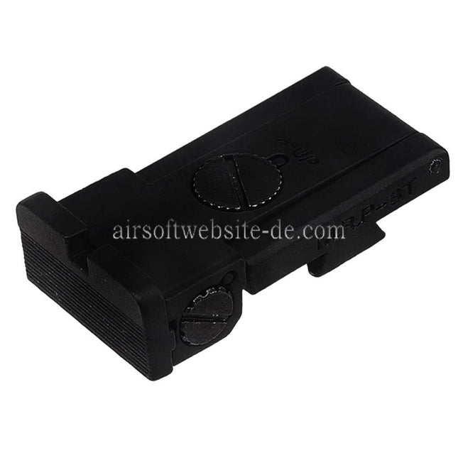 E&C hinteres Visier Geeignet für E&C Tokyo Marui Hi-Capa Serie GBB Pistolen Airsoft Schwarz