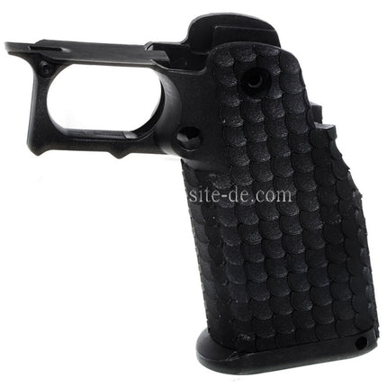 E&C Combat Master Polymer Pistolengriff Geeignet für E&C Tokyo Marui Hi-Capa Serie GBB Pistolen Airsoft Schwarz