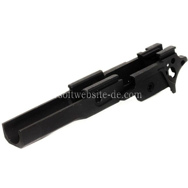 E&C Mittlerer Rahmen Geeignet für E&C Tokyo Marui Hi-Capa 5.1 Serie GBB Pistolens Airsoft Schwarz