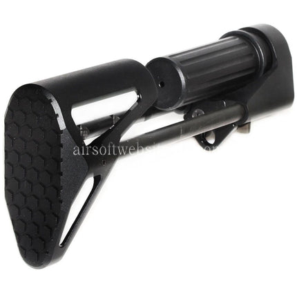5KU SCW Einziehbarer PDW Schaft Geeignet für Tokyo Marui M4 MWS Serie GBB Gewehre Airsoft Schwarz