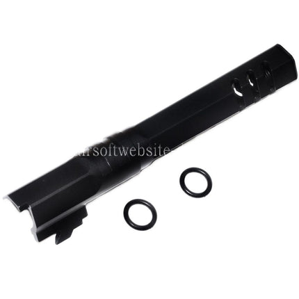 5KU 5 Zoll 123/127mm CNC Hexagon Äußerer Lauf +11mm CW im Uhrzeigersinn Geeignet für Armorer Works AW WE-TECH Tokyo Marui Hi-Capa 5.1 GBB Pistolen Airsoft