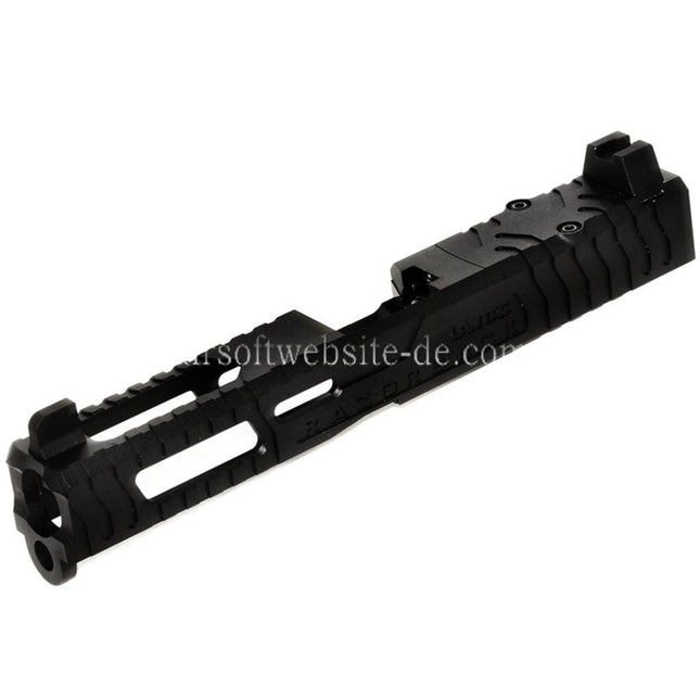 5KU CNC Aluminum 9INE RMR Ready Laufschlittensatz Geeignet für WE Tokyo Marui G17 Gen3 Serie GBB Pistolen Airsoft