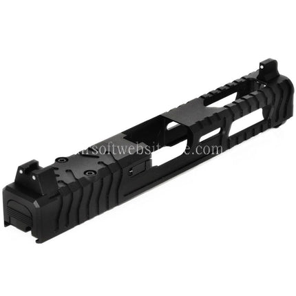 5KU CNC Aluminum 9INE RMR Ready Laufschlittensatz Geeignet für WE Tokyo Marui G17 Gen3 Serie GBB Pistolen Airsoft