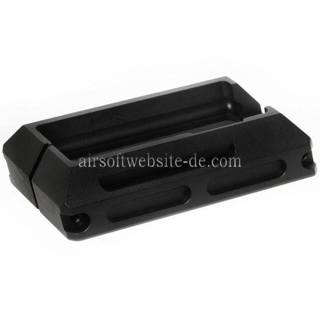 5KU CNC Aluminium Magwell Geeignet für Tokyo Marui M4 M16 Serie MWS GBB Gewehre Airsoft Schwarz