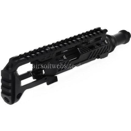 5KU Karabinergewehr Umbausatz Typ-A mit M1913 Schienenschaft Adapter Geeignet für Action Army AAP-01 Serie GBB Pistolen Airsoft
