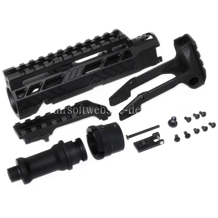 5KU Karabinergewehr Umbausatz Typ-A mit M1913 Schienenschaft Adapter Geeignet für Action Army AAP-01 Serie GBB Pistolen Airsoft