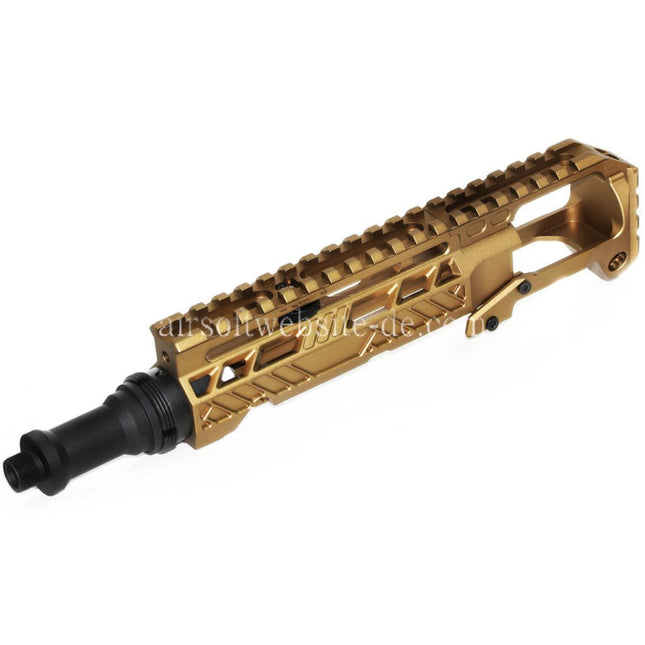 5KU Karabinergewehr Umbausatz Typ-A mit M1913 Schienenschaft Adapter Geeignet für Action Army AAP-01 Serie GBB Pistolen Airsoft