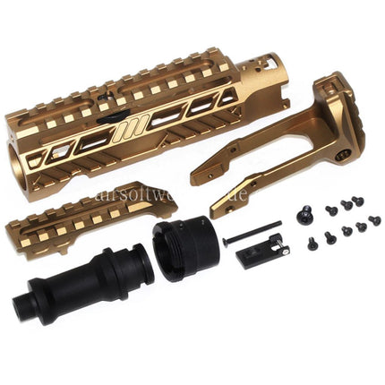 5KU Karabinergewehr Umbausatz Typ-A mit M1913 Schienenschaft Adapter Geeignet für Action Army AAP-01 Serie GBB Pistolen Airsoft