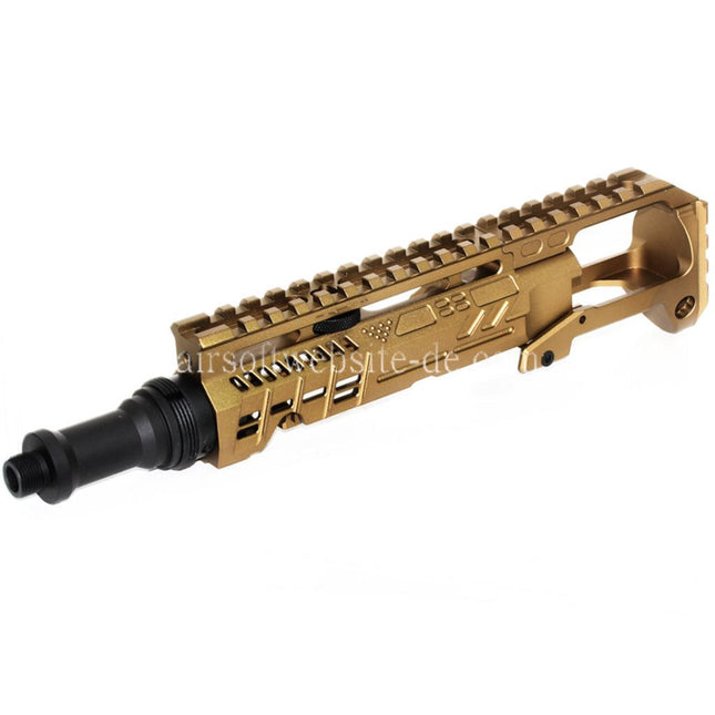 5KU Karabinergewehr Umbausatz Typ-B mit M1913 Schienenschaft Adapter Geeignet für Action Army AAP-01 Serie GBB Pistolen Airsoft