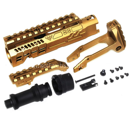 5KU Karabinergewehr Umbausatz Typ-B mit M1913 Schienenschaft Adapter Geeignet für Action Army AAP-01 Serie GBB Pistolen Airsoft