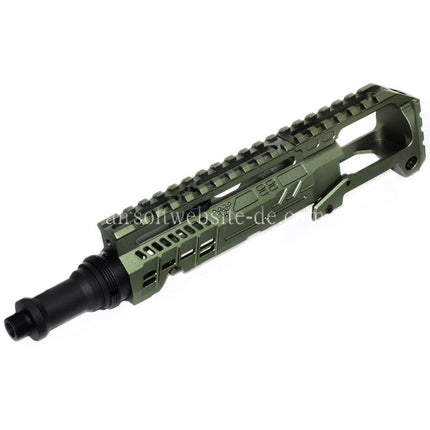 5KU Karabinergewehr Umbausatz Typ-B mit M1913 Schienenschaft Adapter Geeignet für Action Army AAP-01 Serie GBB Pistolen Airsoft