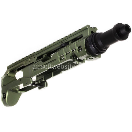 5KU Karabinergewehr Umbausatz Typ-B mit M1913 Schienenschaft Adapter Geeignet für Action Army AAP-01 Serie GBB Pistolen Airsoft
