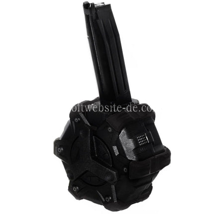 WE (WE-TECH) 350rd Gas Trommelmagazin Geeignet für Hi-Capa GBB Pistolen Airsoft