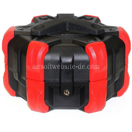 WE (WE-TECH) 350rd Gas Trommelmagazin Geeignet für G17 G18C G-Serie GBB Pistolen Airsoft