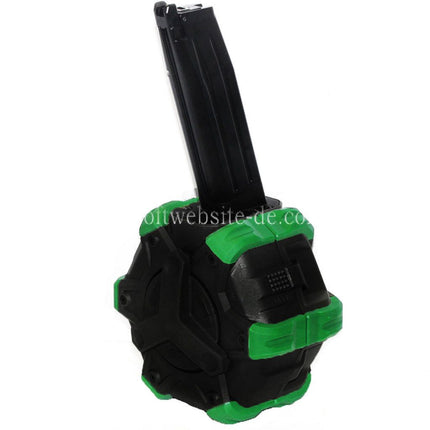 WE (WE-TECH) 350rd Gas Trommelmagazin Geeignet für Hi-Capa GBB Pistolen Airsoft