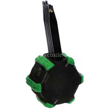 WE (WE-TECH) 350rd Gas Trommelmagazin Geeignet für Hi-Capa GBB Pistolen Airsoft