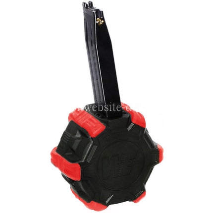 WE (WE-TECH) 350rd Gas Trommelmagazin Geeignet für Hi-Capa GBB Pistolen Airsoft