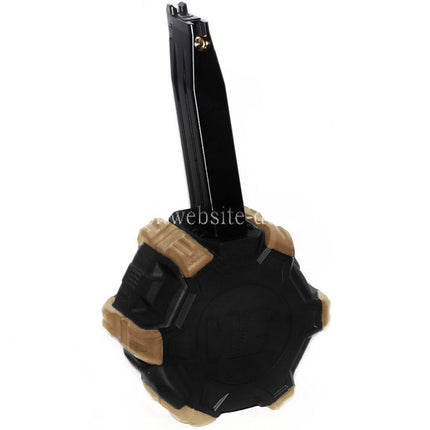 WE (WE-TECH) 350rd Gas Trommelmagazin Geeignet für Hi-Capa GBB Pistolen Airsoft