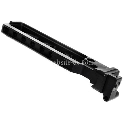 5KU Aluminium 6-Positions Skeleton ST-6 Klappschaftrohr mit Adapter Geeignet für D-Boys GHK LCT CYMA AKS74 AK-105 Serie AEG GBB Gewehre Airsoft Schwarz