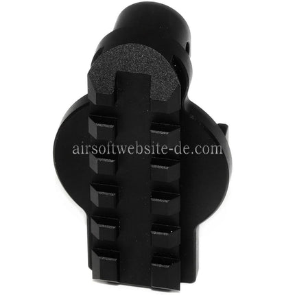 5KU 20mm Picatinny M1913 Schienen schaft adapter Geeignet für CYMA G&P Tokyo Marui MP5K PDW AEG Serie Gewehre Airsoft Schwarz