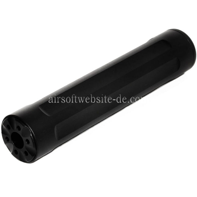 5KU 157mm Laufverlängerung Attrappe Schalldämpfer Geeignet für -14mm CCW Gegen den Uhrzeigersinn Action Army AAP-01 Serie GBB Pistols Airsoft Schwarz