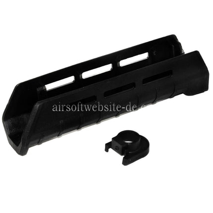 CYMA 198mm Polymer ZHUKOV Stil AKM M-LOK Unteres Handschutz system Geeignet für CYMA CM077E AK Zhukov Serie AEG Gewehre Airsoft Schwarz
