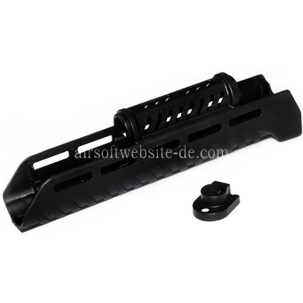CYMA 110mm/265mm Polymer ZHUKOV Stil AKM M-LOK Oberes unteres Handschutz system Geeignet für CYMA AK Serie AEG Gewehre Airsoft Schwarz