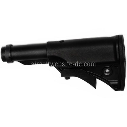 CYMA LWRCI Stil Kompakter einziehbarer Schaft mit Schaftrohr Geeignet für Platinum Serie MP5 AEG Gewehre Airsoft Schwarz