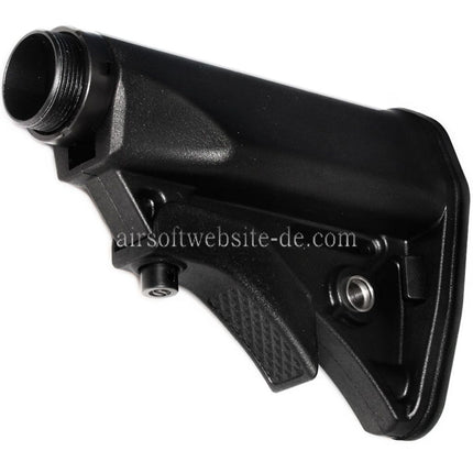 CYMA LWRCI Stil Kompakter einziehbarer Schaft mit Schaftrohr Geeignet für Platinum Serie MP5 AEG Gewehre Airsoft Schwarz