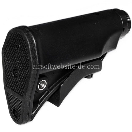 CYMA LWRCI Stil Kompakter einziehbarer Schaft mit Schaftrohr Geeignet für Platinum Serie MP5 AEG Gewehre Airsoft Schwarz